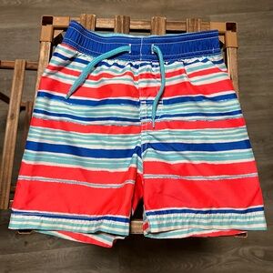 Old Navy 12-24 Months Multi color Striped Boys Swim Shorts Mesh Inner Lining